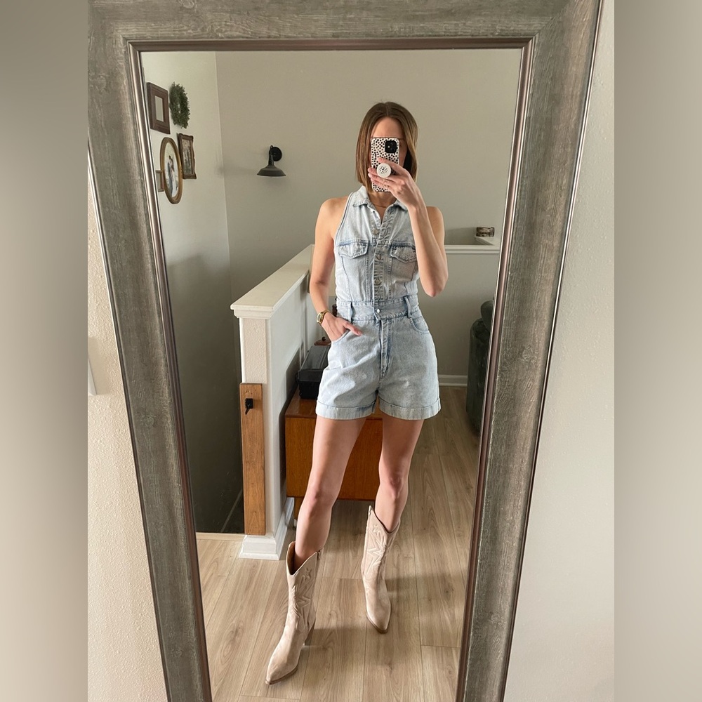 Vintage Denim Romper